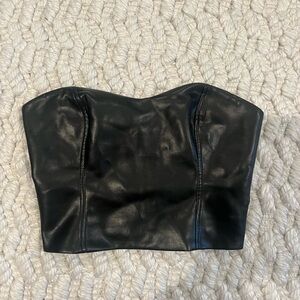 Aritzia Leather Top